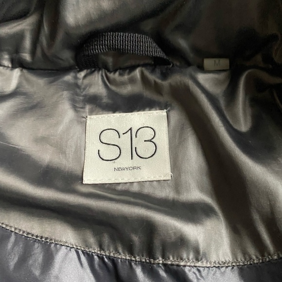 S13 New York Slate Gray Duck Down & Feathers Jacket Size Medium - Picture 6 of 11